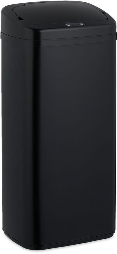 prullenbak met sensor - 40 liter - vuilniszakhouder - zwart