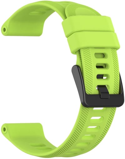 Siliconen bandje voor Garmin Forerunner o.a. 945, 955 en 965 - Geel Groen / Lime green | Inclusief gereedschap