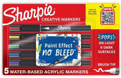 Sharpie Creative Brush Tip Markers 5 stuks - verfstiften - brush tip - 2196904