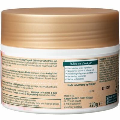 Kneipp Soft Skin Sugar Body Scrub Amandel - 2 x 220 gr - Voordeelverpakking