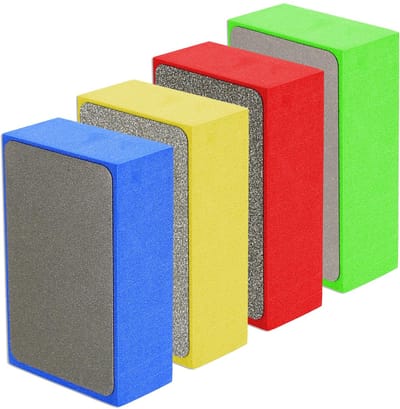 SnelShoppen - 4 Stuks Diamant Hand Polijst Pads, Schuurblokken, Diamant Schuur Pads Set voor Polijsten van Marmer, Graniet, Glas en Steen, Herbruikbar
