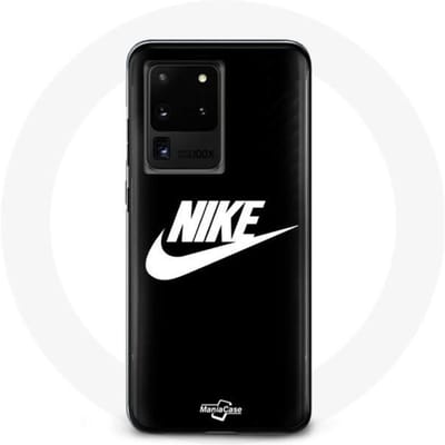 Coque - Nike - Samsung Galaxy S20 Ultra - Souple - Noir - Logo blanc blanc