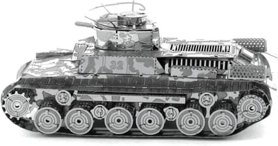 Gedetailleerd Metalen Modelbouwpakket Tank - Constructiespeelgoed Vanaf 14 Jaar