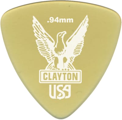 Clayton - Ultem Gold - Plectrum - Rounded Triangle - 0.94 mm - 48-pack