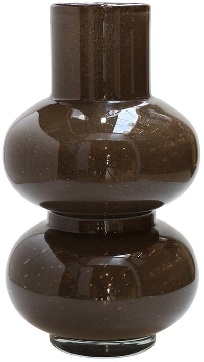 Vaas Alima Elite | Dark Brown - Donker Bruin | Dik glas | Mondgeblazen | Chocolade bruin | Ø20 x H35 cm