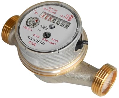Watermeter Totalisator - Pulsteller - Waterverbruik Meten - Dubbele Functie - DN 15