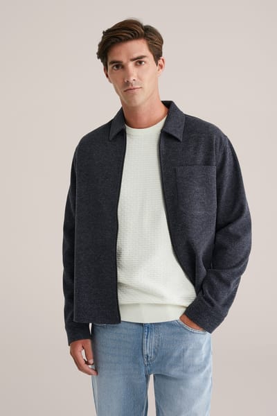 WE Fashion Overshirt Dark Blue Taglia: L | Camicie Casual Outlet | Uomo | Blu