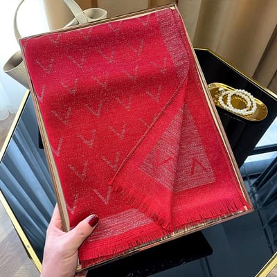 Elegante Dames Print Hijab Tencel Katoen Lange Sjaal Voor Alle Seizoenen Zonbescherming Zijden Sjaal Decoratie Sjaal Hoofddoek red