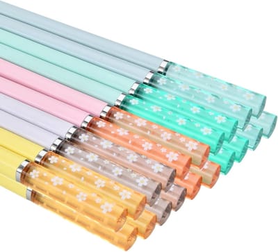 Herbruikbare sushi-eetstokjes van glasvezel, antislip en vaatwasmachinebestendig, perfect voor Aziatische maaltijden en elegant dineren