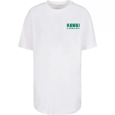 Dames-T-shirt oversized Merchcode Hawai
