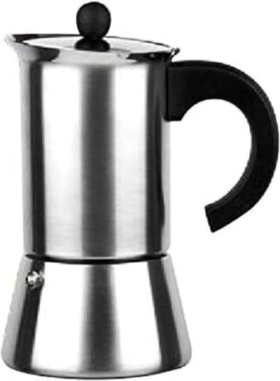 Moka Express Percolator voor 6 Kopjes, Roestvrij Staal, Geschikt voor Inductie
