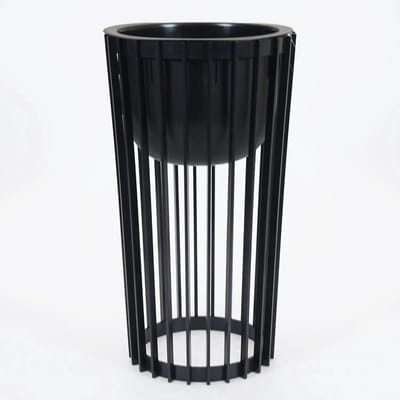 Vita bloempot Standy 2 zwart incl. standaard