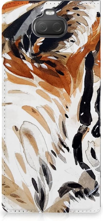 Bookcase Sony Xperia 10 Watercolor Tiger