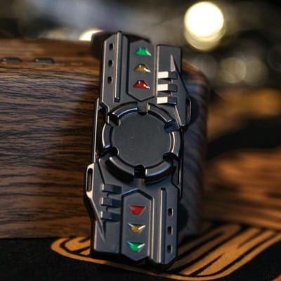 Lichtgevende Top voor Vingertop Fidget Spinner Anti Stress Metalen Hand Spinner Speelgoed Fidget Speelgoed EDC Voor Volwassenen Kinderen Cadeaus black