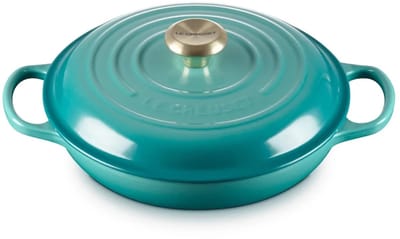 Le Creuset Signature Braadpan - Stoofpan 2,2 L 26cm - Blue Riviera