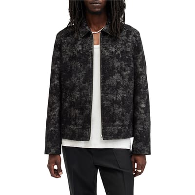 AllSaints Keller Jacket Black Maat: M | Lichte Jassen Outlet | Heren | Zwart