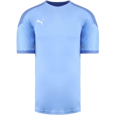 Puma DryCell TeamFinal 21 Mouw Heren Lichtblauw Trainingstrui T-shirt 656481 18