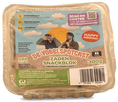 Vogelspotcast Zaden Vetblok voor Vogels - Vogelvoer Buitenvogels - 100% Natuurlijk & Rijk aan Eiwitten