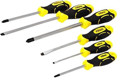 Schroevendraaierset - Gereedschap Set - Klusjes Thuis - Chroom-vanadiumstaal - 6 stuks - Meerkleurig