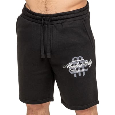 Enzo Milano Heren Bedrukte Fleece Korte Broek