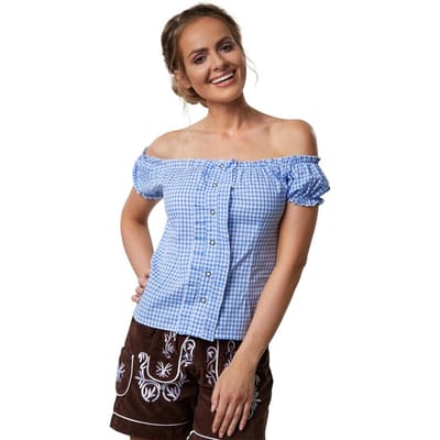 dressforfun - Kostuumblouse Rosi M - verkleedkleding kostuum halloween verkleden feestkleding carnavalskleding carnaval feestkledij partykleding - 303106