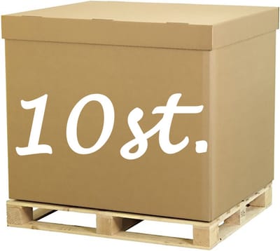 Verhuisdoos XXXL / 10 stuks Palletdoos Palletbox Verzenddoos met deksel 1 ROL PLAKBAND 100m XXL Karton 1200 x 800 x 800 mm Kartonnen Palletdozen dubbele Golf Bruin Doos 120 x 80 x 80 cm STEVIG 5-laags karton 750g/m2