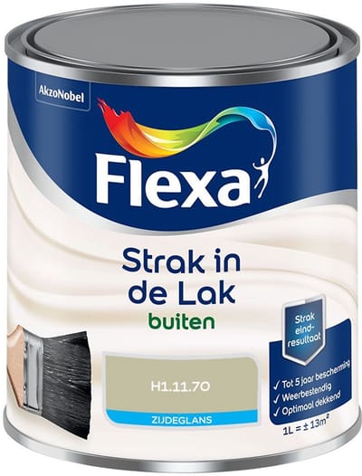 Flexa - Strak In De Lak Buitenlak Zijdeglans - H1.11.70 - Mengverf - 1 L