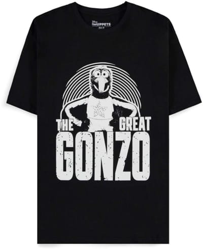 The Muppets - The Great Gonzo Heren Tshirt - S - Zwart