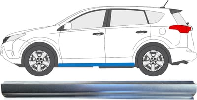 Reparatie dorpel voor Toyota Rav4 2013-2018 / Links