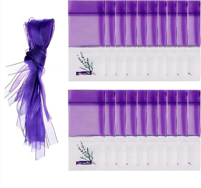 Lege organza zakjes voor kruiden en lavendel, ideaal voor opbergdoeleinden en geurige sachets, set van 20 stuks