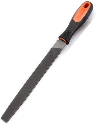 Metalen Vijl - Staal Rasp - Hout Metaal Vormen - Grove Tanden - 30 Cm - Zwart