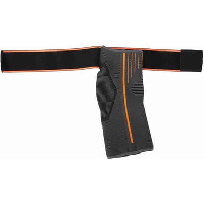 Enkelsteunbrace Compressie Ademend Elastisch Enkelbeschermingsband voor Sporten Hardlopen Oefenen L black