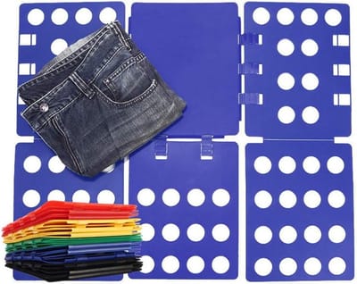 Kleding Map - Vouwplank Kleding - Kleding Snel Vouwen - Duurzaam Materiaal - 68x56cm Uitgevouwen - Blauw