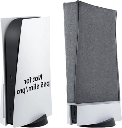 Anti-scratch en Waterproof Beschermhoes voor PS5 Digital Edition - Ultra HD Console Bescherming - Grijs, Niet Geschikt voor PS5 Slim