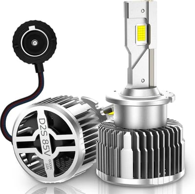 TLVX D2S Turbo LED lampen Canbus (set 2 stuks) / Plug and Play / 28.000 Lumen / + 200% meer licht / 6000k Helder Wit licht / CANBUS EMC / 90 Watt / D2S 35 watt HID Xenon vervanger / Dimlicht / Grootlicht / HID to LED / Koplampen / Autolampen / 12V