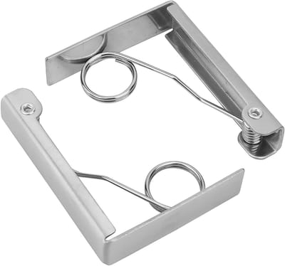 Tafelkleed Clips - Tafelkleedhouders - Buiten Bijeenkomsten - Roestvrij Staal - 2 Stuks - Zilverkleurig