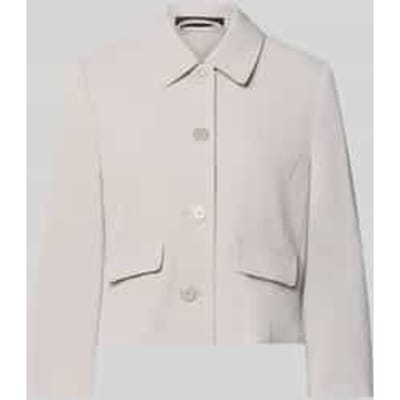 regular fit blazer met platte kraag