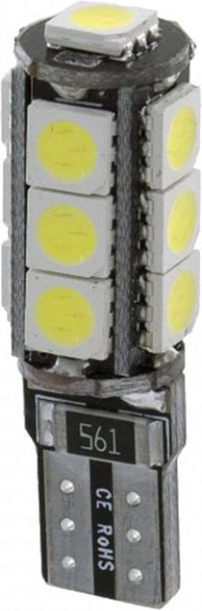 ampul led 12v culot t10 type canbus blanche 165 lumen rms voor moto auto nieuw