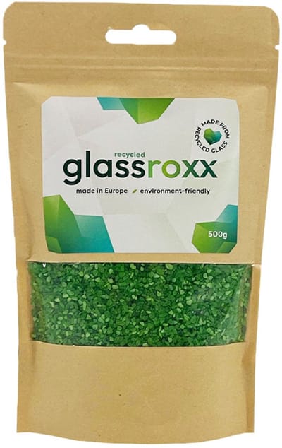 GlassRoxx Small Fluo Groen zakje 500gr-RBJ