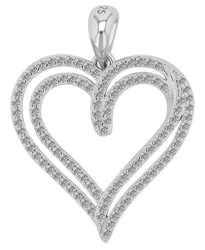 AKZENT Akzent dames hanger "Josiah" uit 925 Sterlingzilver, gerhodineerd, duurzaam
