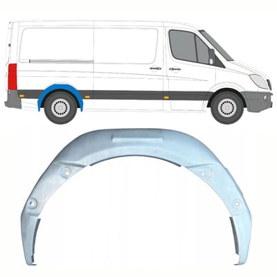 Reparatiepaneel achterste wielkast voor Volkswagen Crafter 2005-2017 / Rechts