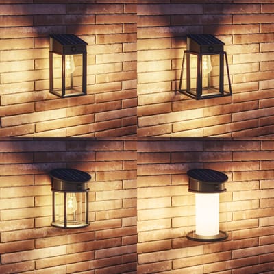 Philips vervangbare Filament lamp voor Solar buitenlampen - Klassiek ontwerp - Warmwit licht 2700K - Zonne-energie