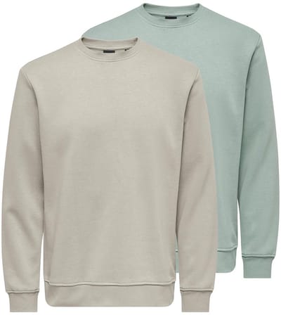 Only & Sons Heren sweatshirt 2 pack Connor