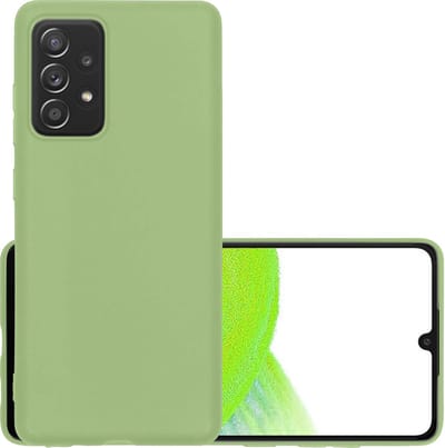 Hoesje - Geschikt voor Samsung Galaxy A33 - Sterk & Shockproof - Hoes Cover - Siliconen Case - Groen