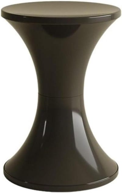 Bijzettafeltje - Mini bank krukje - Snelle opberger - Verborgen opbergvak - 10 mm - Zwart