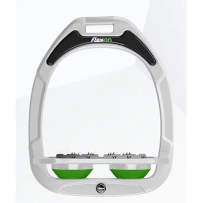 Platte Ultra Grip Beugels Wit/Grijs/Groen Flex-On Green Composite