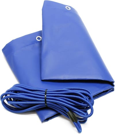 Zijde Tarpaulin 2570x1345mm - Flat Tarpaulin met Elastische Spankabel voor Trailers