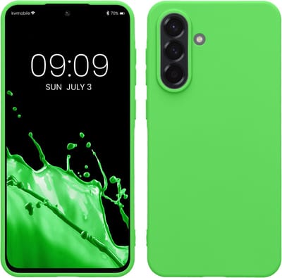 kwmobile telefoonhoesje geschikt voor Samsung Galaxy A56 5G - Hoesje voor smartphone - Back cover in limoengroen