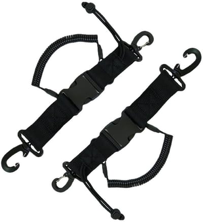 Dailygoods- Spiraalkabel 2 Stuks - Duikaccessoires - Duiker Camera Lanyard - Verstelbare Lengte tot 150 cm - Duurzaam Nylon - Quick-Release Functie - Duiklijn