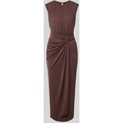 Slim Fit maxi-jurk met rimpels